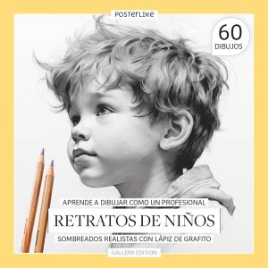 Aprende a dibujar como un profesional Retratos de Niños. Retratos realistas con Lápiz de Grafito