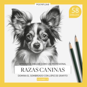 Libro para aprender a dibujar razas caninas mediante lápiz de grafito. Volumen III