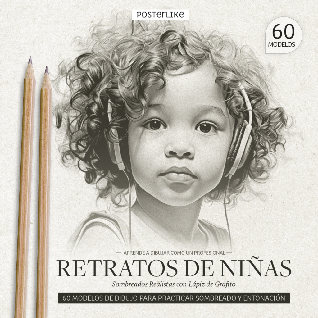 Aprende a dibujar como un profesional Retratos de Niñas. Retratos realistas con Lápiz de Grafito