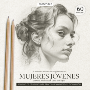 Aprende a dibujar como un profesional Mujeres Jóvenes. Retratos realistas con Lápiz de Grafito