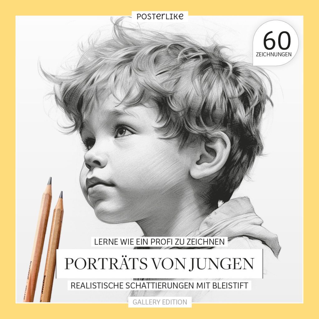 Lerne, wie ein Profi zu zeichnen. Porträts von Kindern. Realistische Porträts mit Bleistift