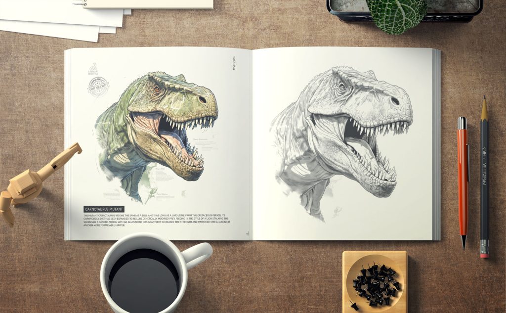 Descubre y Aprende a Colorear Dinosaurios Mutantes