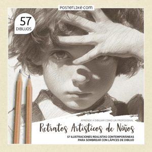 Portada del libro Retratos Artísticos de Niños de la serie Dibuja como un Pro