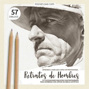 Portada del libro Retratos de Hombres de la serie Dibuja como un Pro.