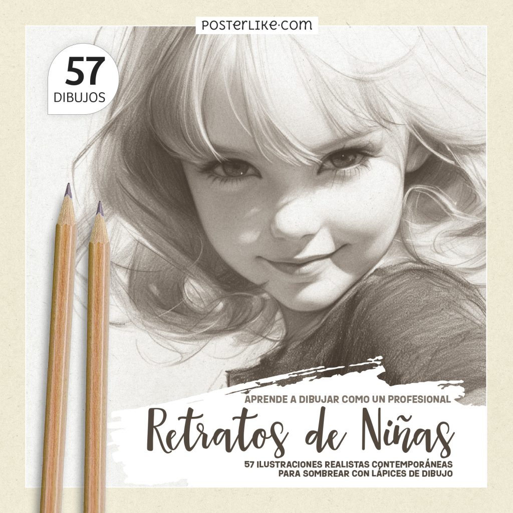 Portada del libro Retratos de Niñas, parte de la serie Dibuja como un Pro