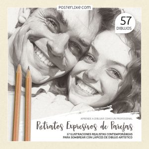 Portada del libro Retratos Expresivos de Parejas de la serie Dibuja como un Pro