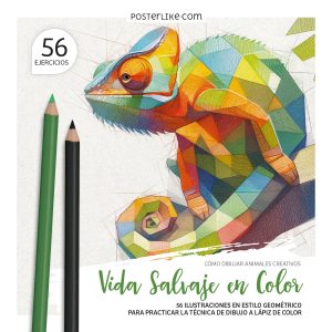 Portada del libro Vida Salvaje en Color de la serie Colorea como un Pro.