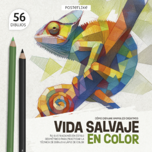 Portada del libro Vida Salvaje en Color de la serie Colorea como un Pro.