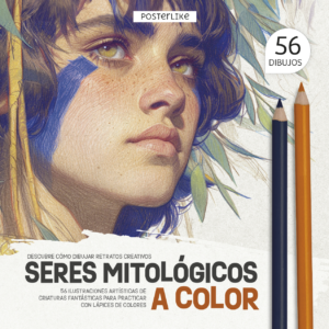 Portada del libro Seres Mitológicos a Color de la serie Colorea como un Pro
