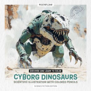 Discover and Learn to Color Cyborg Dinosaurs: Scientific Illustration with Colored Pencils