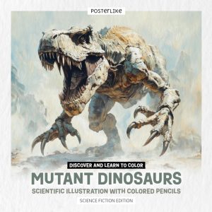Discover and Learn to Color Mutant Dinosaurs