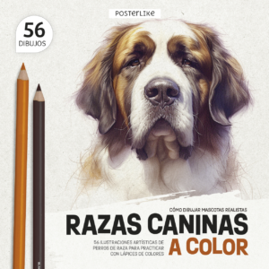 Portada del libro Razas Caninas a Color de la serie Dibuja Mascotas como un Pro.