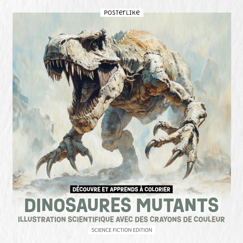 Découvrez et apprenez à colorier les dinosaures mutants