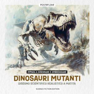 Impara a disegnare e ombreggiare i dinosauri mutanti: disegno scientifico realistico a matita