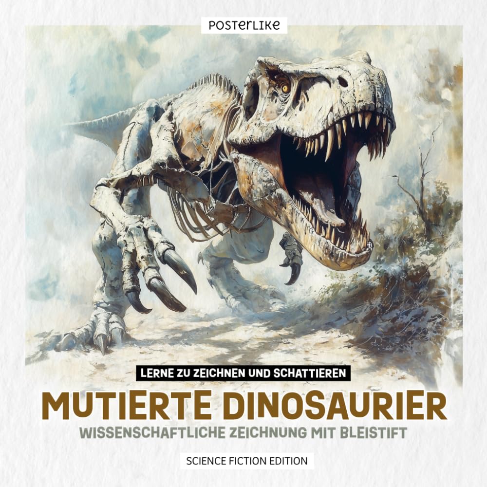 Lernen Sie, mutierte Dinosaurier zu zeichnen und zu schattieren: Realistische wissenschaftliche Bleistiftzeichnung