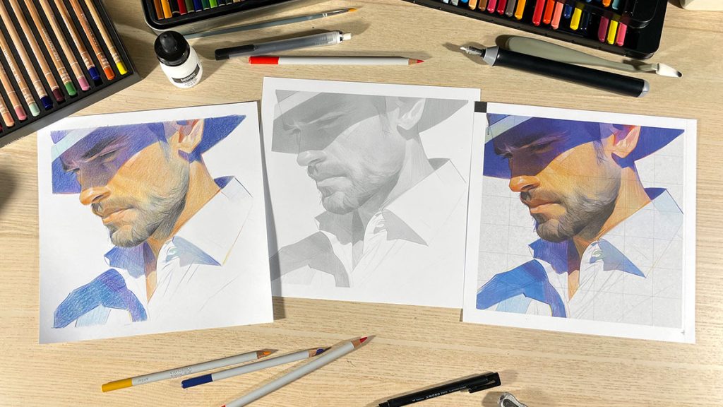 Retrato Masculino a Color. Posterlike