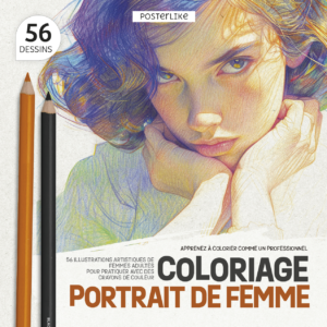 Portada del libro Retratos Femeninos a Color de la serie Colorea como un Pro
