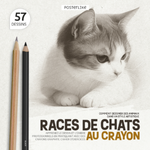 Portada del libro Gatos de Raza a Lápiz de la serie Dibuja Mascotas como un Pro.