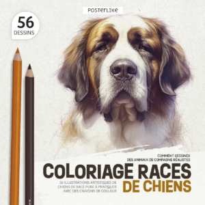 Portada del libro Razas Caninas a Color de la serie Dibuja Mascotas como un Pro.