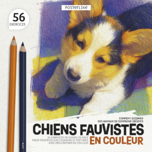 Portada del libro Perros de Colores Fauvistas de la serie Dibuja Mascotas como un Pro.