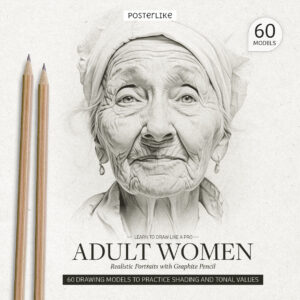 Aprende a dibujar como un profesional Mujeres Adultas. Retratos realistas con Lápiz de Grafito