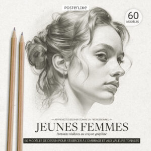Aprende a dibujar como un profesional Mujeres Jóvenes. Retratos realistas con Lápiz de Grafito