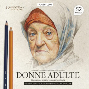 Aprende a retratar como un profesional Mujeres Adultas. Ilustración artística con Lápiz de color