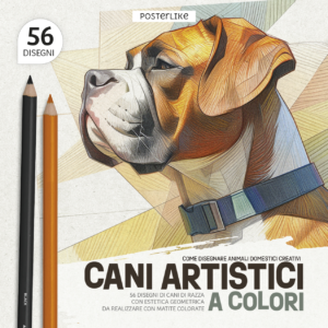 Portada del libro Perros Artísticos a Color de la serie Dibuja Mascotas como un Pro.