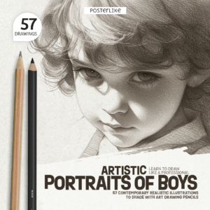 Cover of the book Artistic Portraits of Children from the Draw Like a Pro series