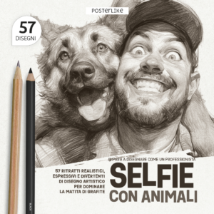 Portada del libro Selfies con Mascotas a Lápiz de la serie Dibuja como un Pro